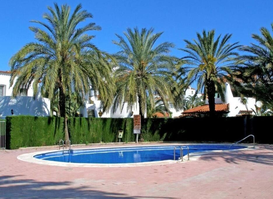 Apartamento En Denia, Urbanizacion El Palmar Con Piscina, Toboganes Y Chiringuito Exterior foto