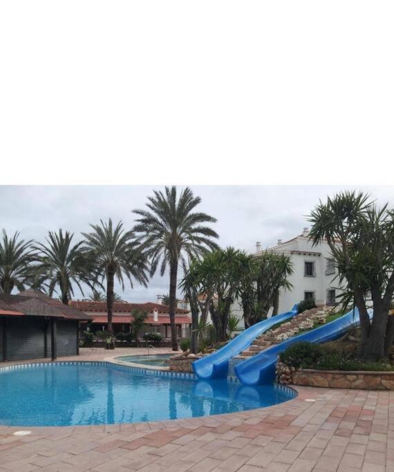 Apartamento En Denia, Urbanizacion El Palmar Con Piscina, Toboganes Y Chiringuito Exterior foto